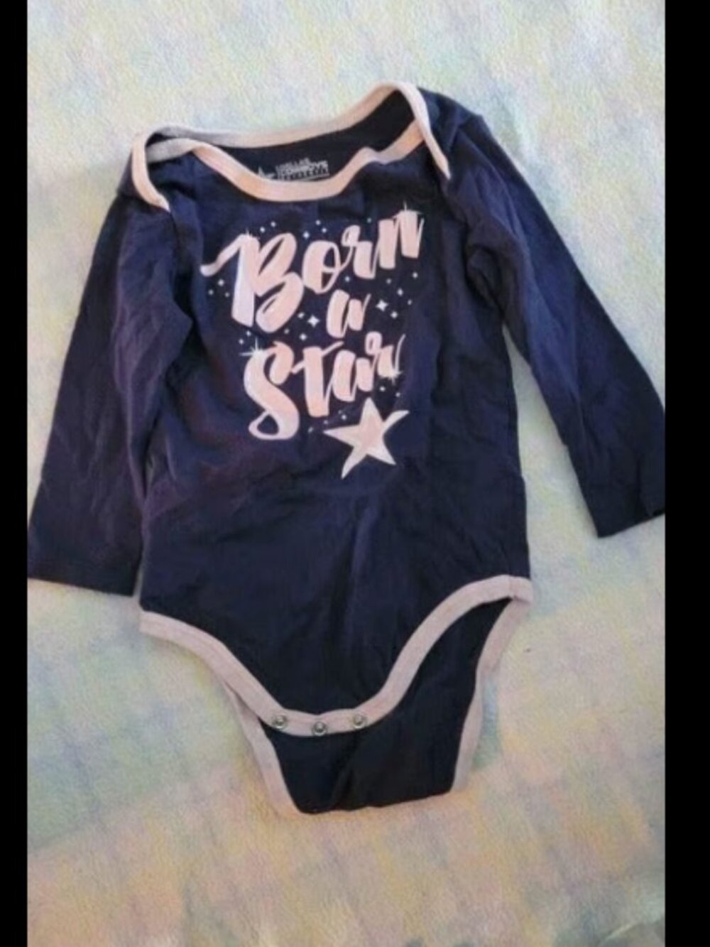 Girls size 18 months "born a star" Dallas cowboys shirt